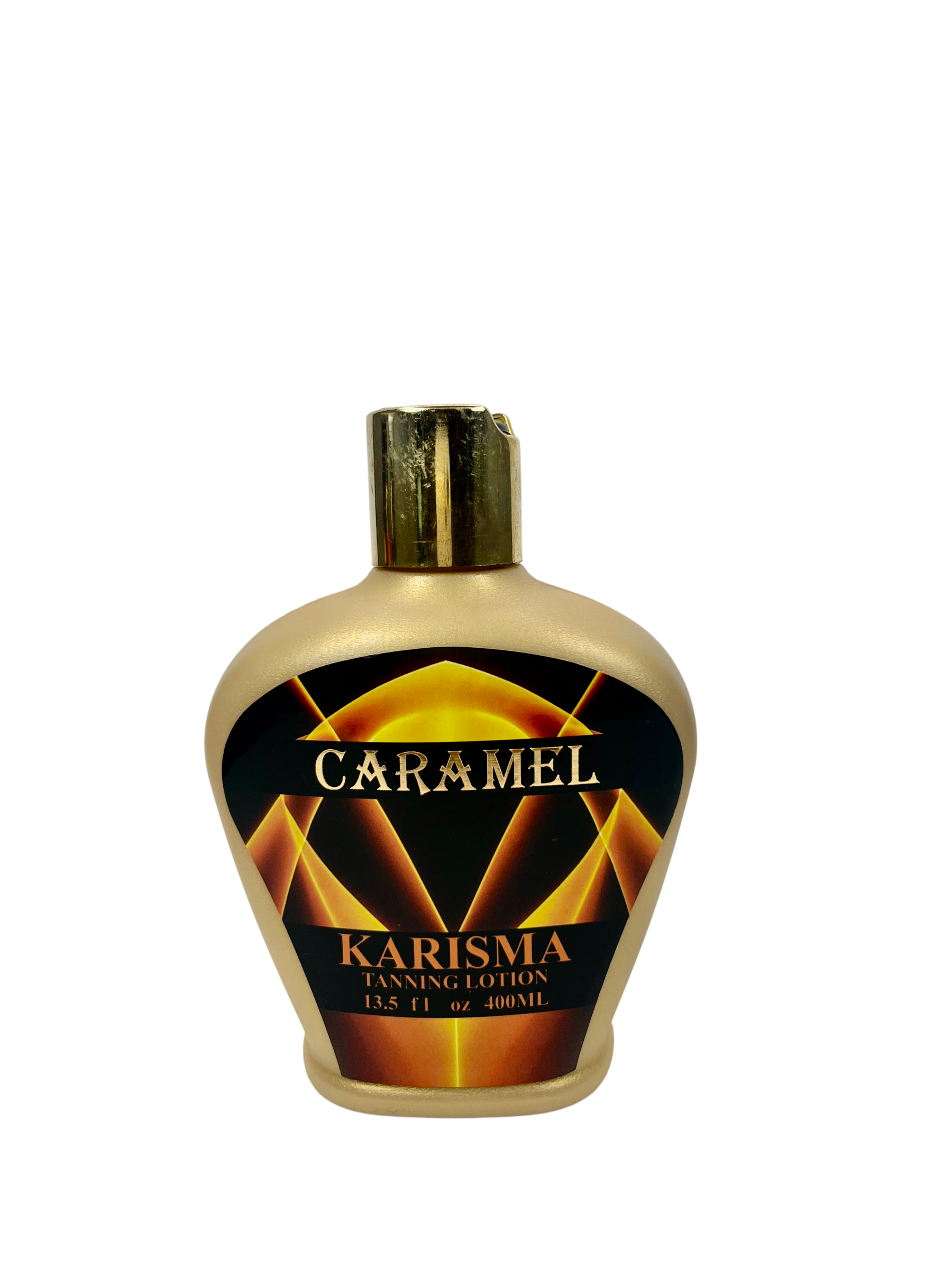 لوسیون سولاریوم کاریزما مدل Caramel حجم 400 میلی‌لیتر